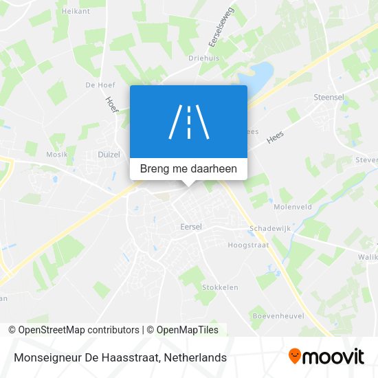 Monseigneur De Haasstraat kaart