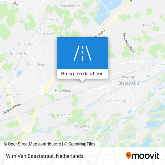 Wim Van Baaststraat kaart