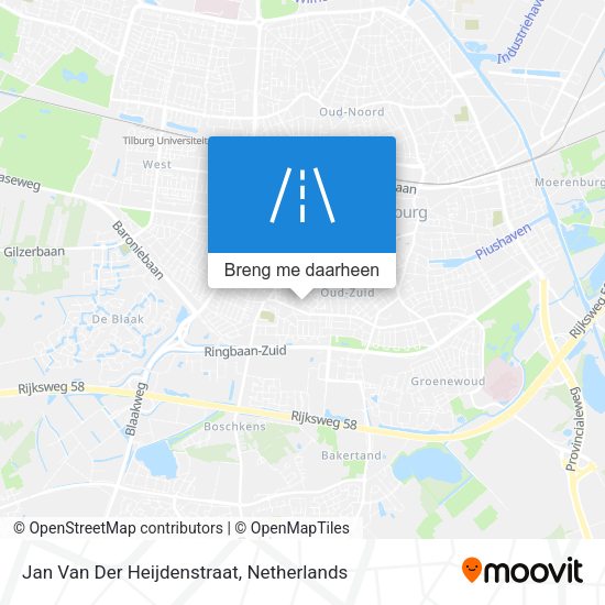 Jan Van Der Heijdenstraat kaart