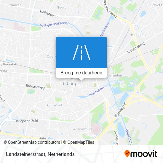 Landsteinerstraat kaart