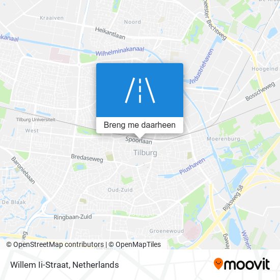 Willem Ii-Straat kaart
