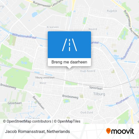 Jacob Romansstraat kaart