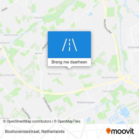 Boshovensestraat kaart