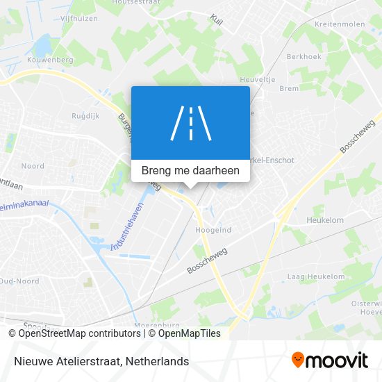 Nieuwe Atelierstraat kaart