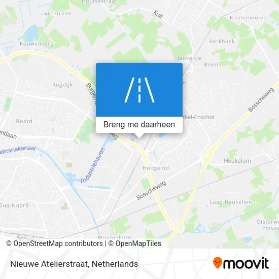 Nieuwe Atelierstraat kaart