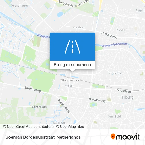 Goeman Borgesiusstraat kaart