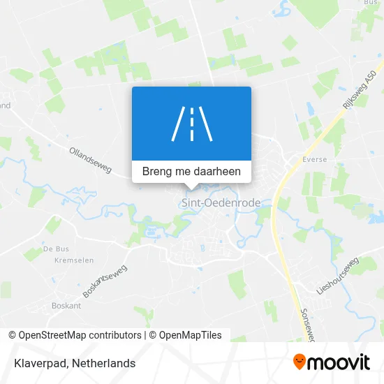 Klaverpad kaart