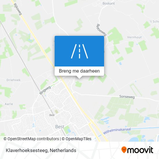 Klaverhoeksesteeg kaart