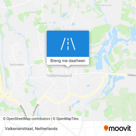 Valkenierstraat kaart