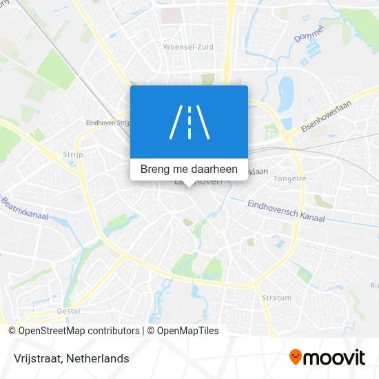 Vrijstraat kaart
