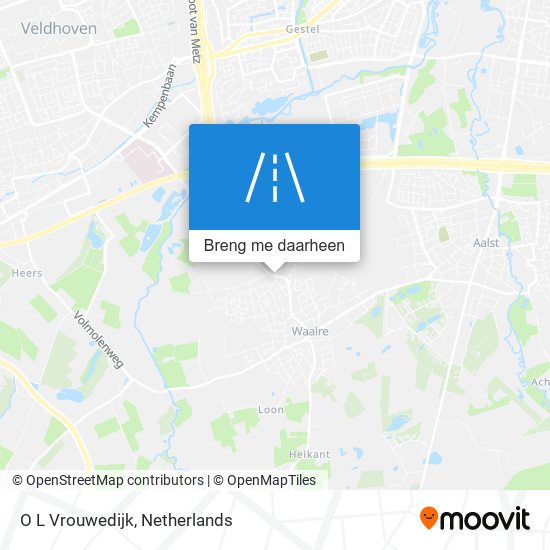 O L Vrouwedijk kaart