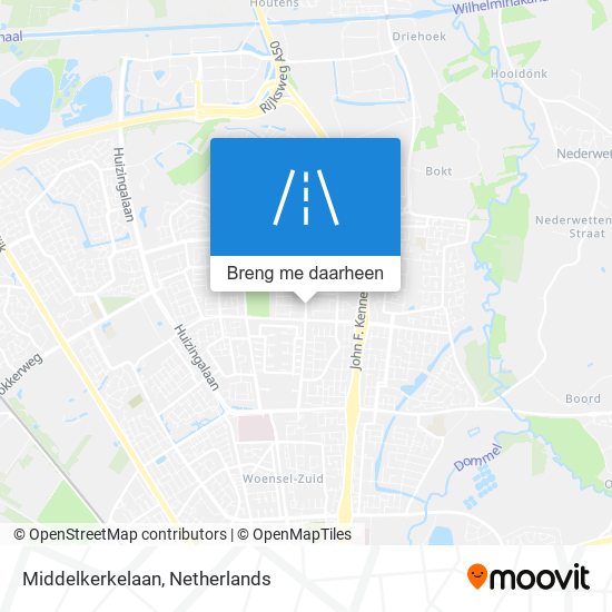 Middelkerkelaan kaart