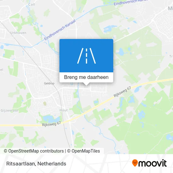 Ritsaartlaan kaart