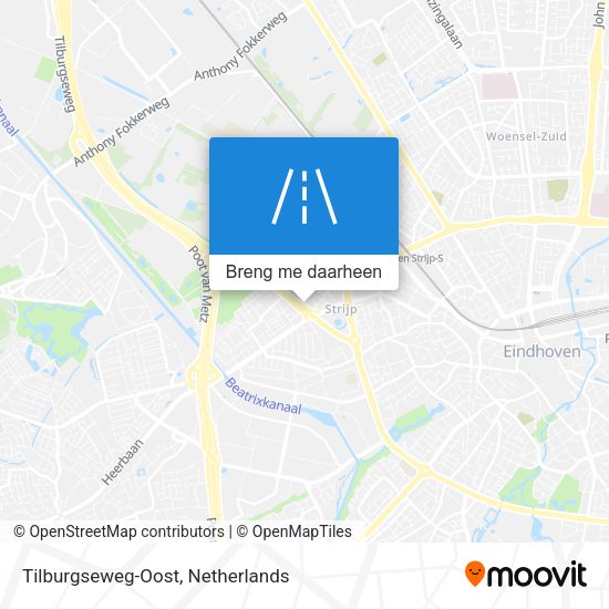 Tilburgseweg-Oost kaart