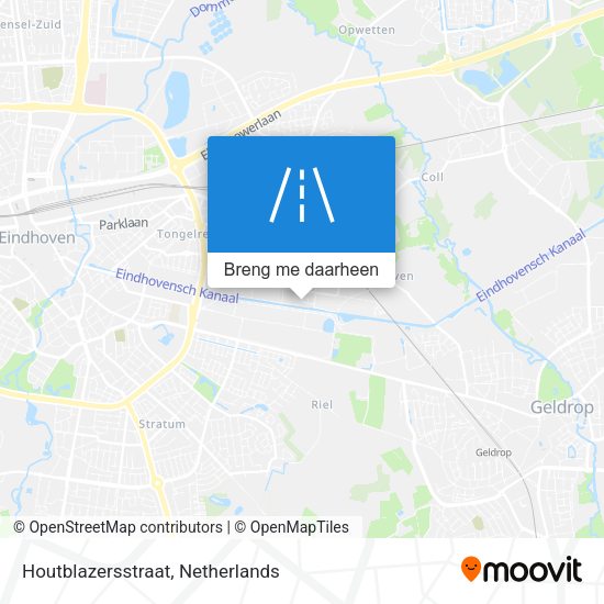 Houtblazersstraat kaart