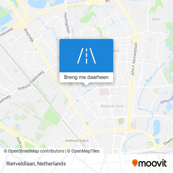 Rietveldlaan kaart