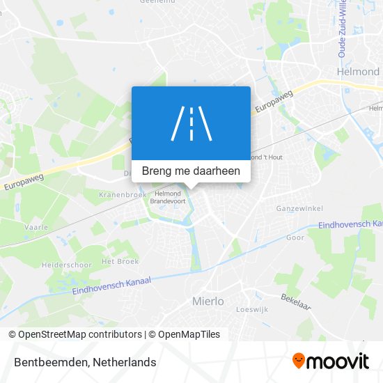 Bentbeemden kaart