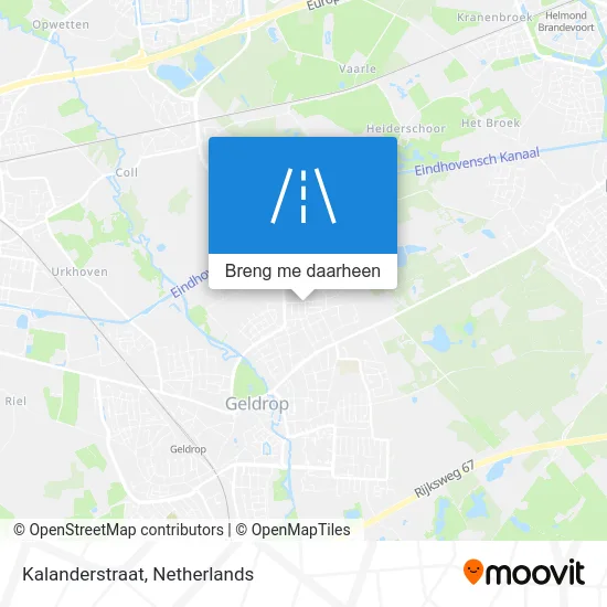 Kalanderstraat kaart