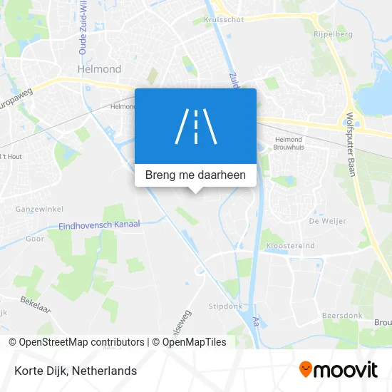 Korte Dijk kaart