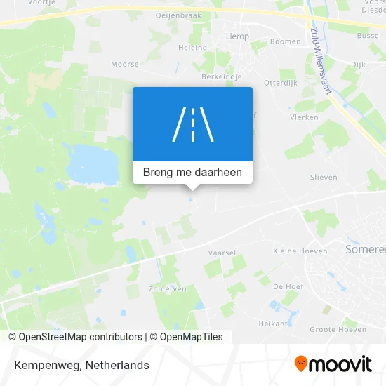 Kempenweg kaart