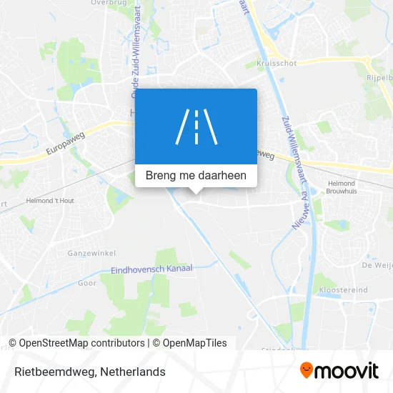 Rietbeemdweg kaart