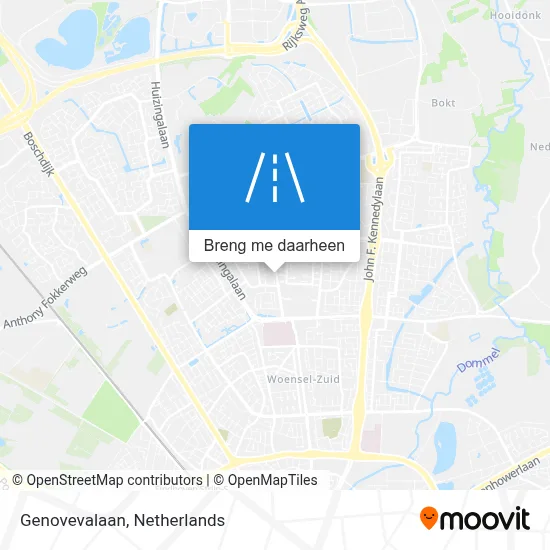 Genovevalaan kaart
