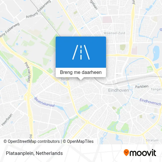 Plataanplein kaart