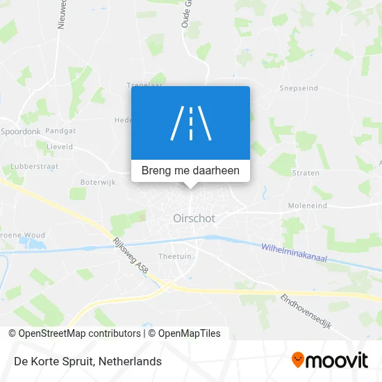 De Korte Spruit kaart