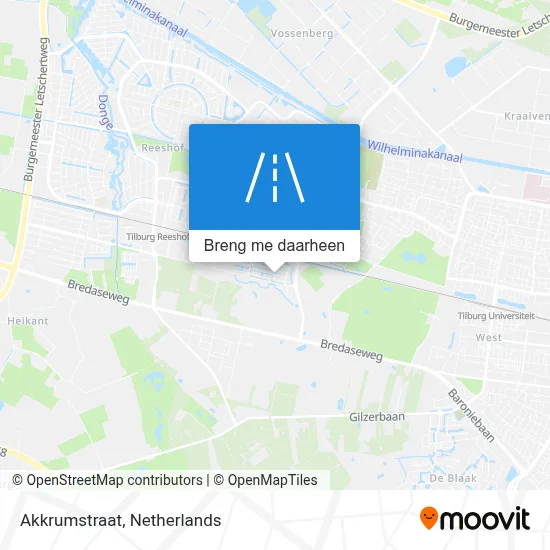 Akkrumstraat kaart