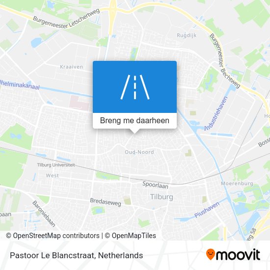 Pastoor Le Blancstraat kaart