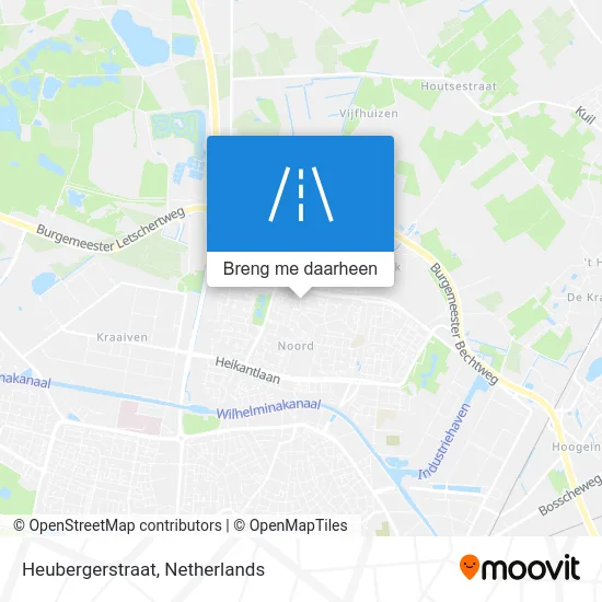 Heubergerstraat kaart