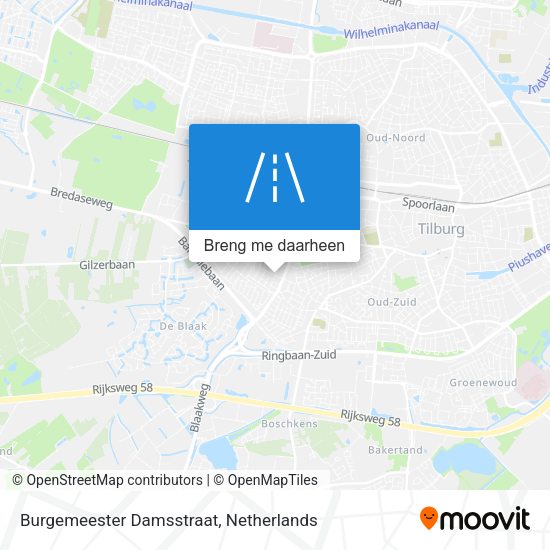 Burgemeester Damsstraat kaart
