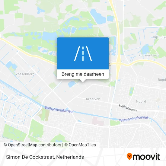 Simon De Cockstraat kaart