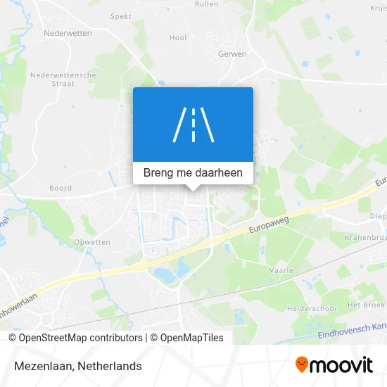 Mezenlaan kaart