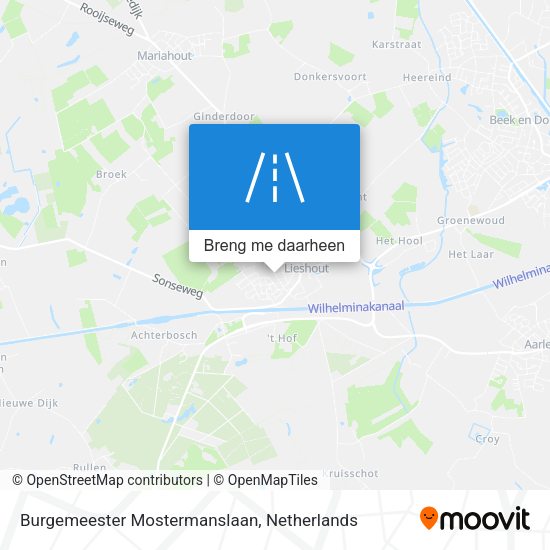 Burgemeester Mostermanslaan kaart