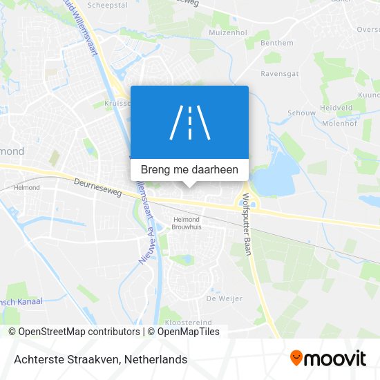 Achterste Straakven kaart