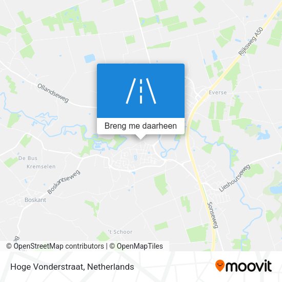Hoge Vonderstraat kaart