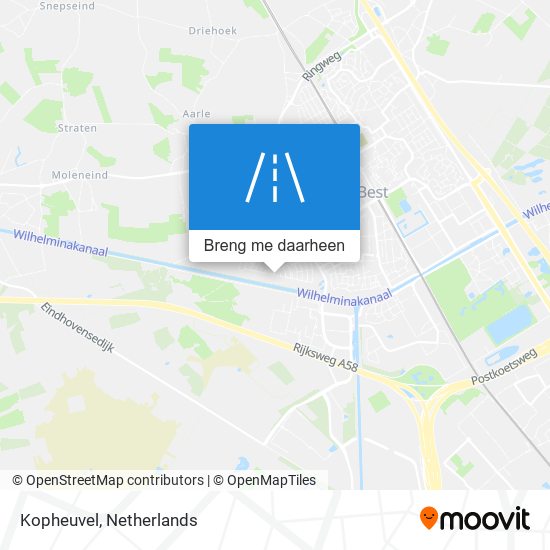 Kopheuvel kaart