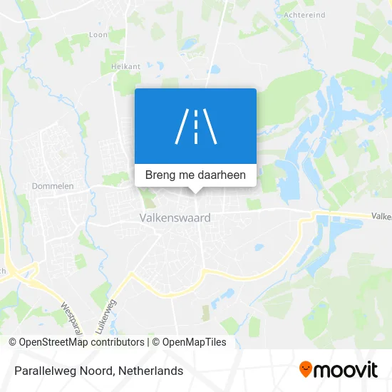 Parallelweg Noord kaart
