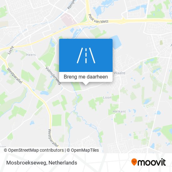 Mosbroekseweg kaart