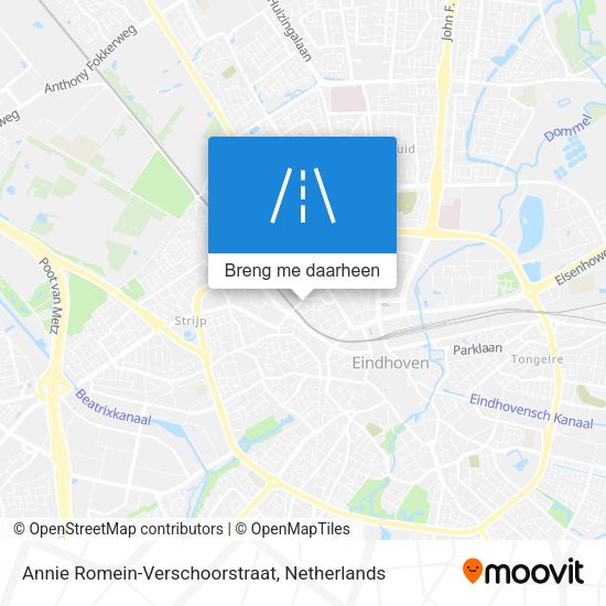Annie Romein-Verschoorstraat kaart