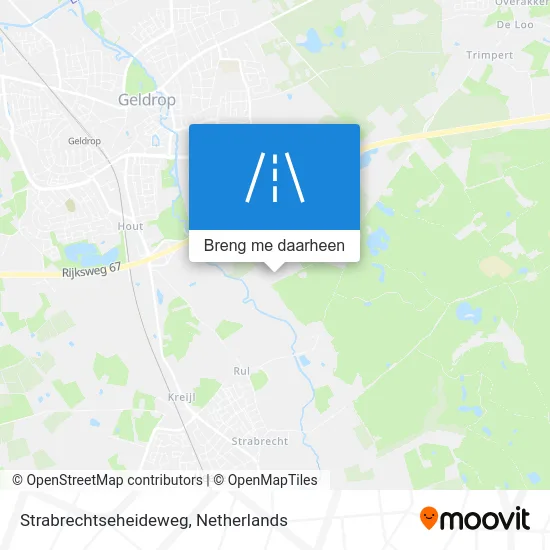 Strabrechtseheideweg kaart