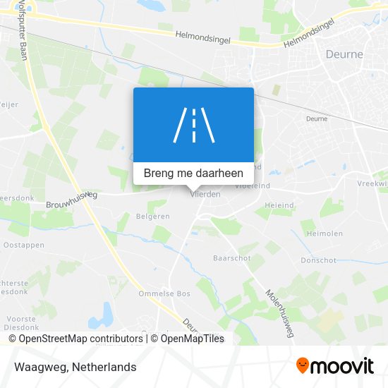 Waagweg kaart