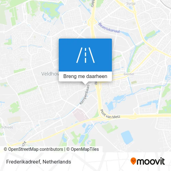 Frederikadreef kaart