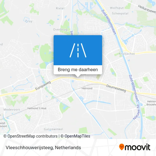 Vleeschhouwerijsteeg kaart