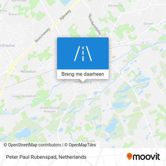 Peter Paul Rubenspad kaart
