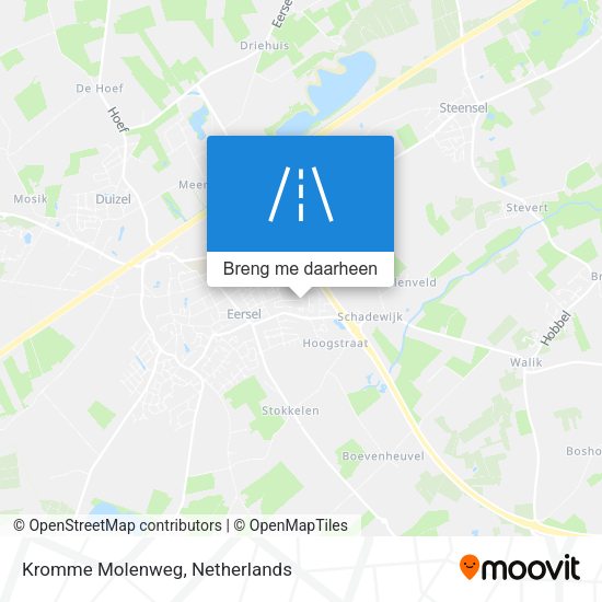 Kromme Molenweg kaart