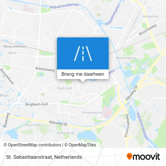 St. Sebastiaanstraat kaart