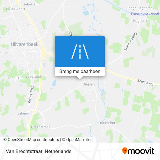 Van Brechtstraat kaart