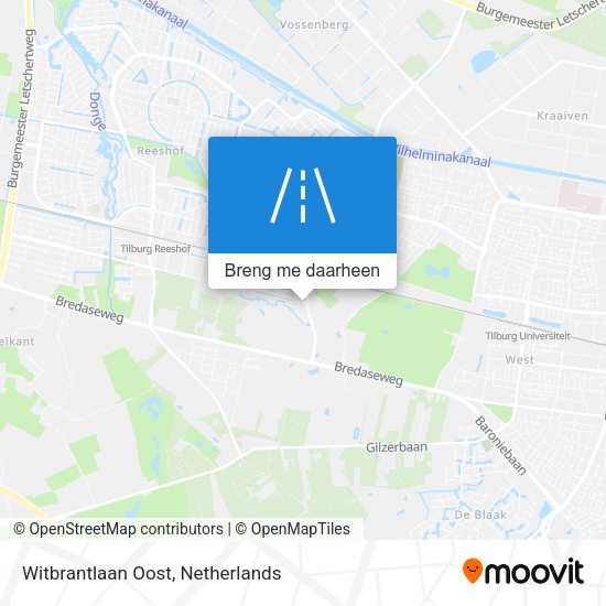 Witbrantlaan Oost kaart